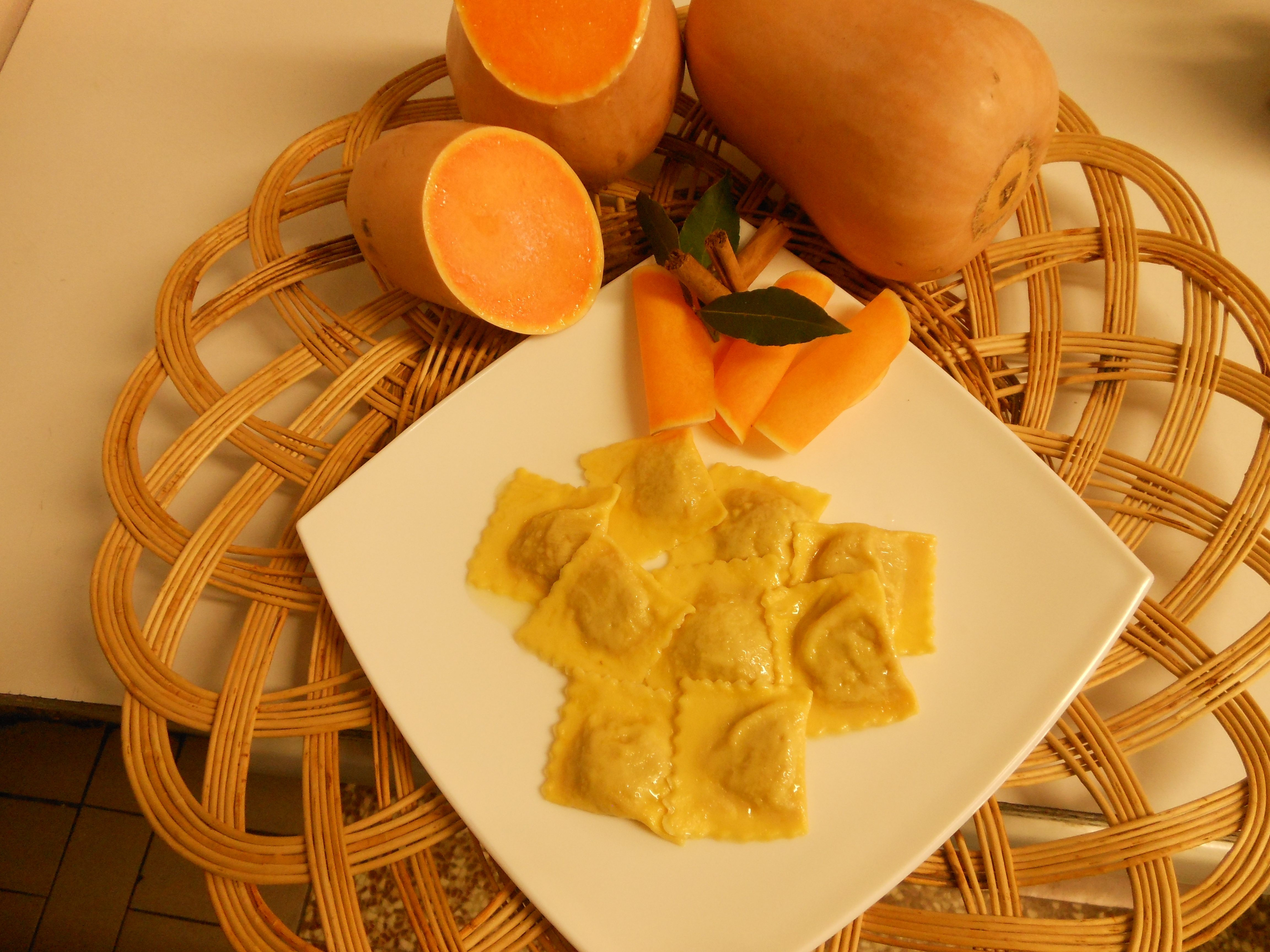 presentazione tortelli di zucca